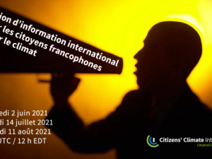 Session d’information international pour les citoyens francophones pour le climat